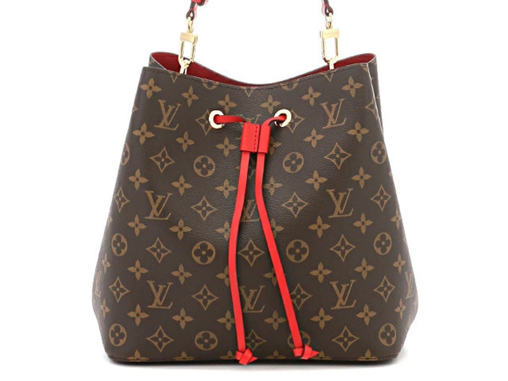 LOUIS VUITTON Neo Tote Bag Monogram Brown Red